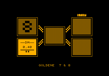 Goldene 7 & 8 game screenshot for Commodore PET